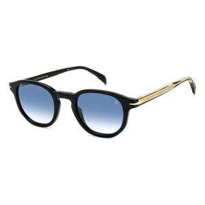 New DAVID BECKHAM Black Round DB 1007/S 807F9 Sunglasses Women